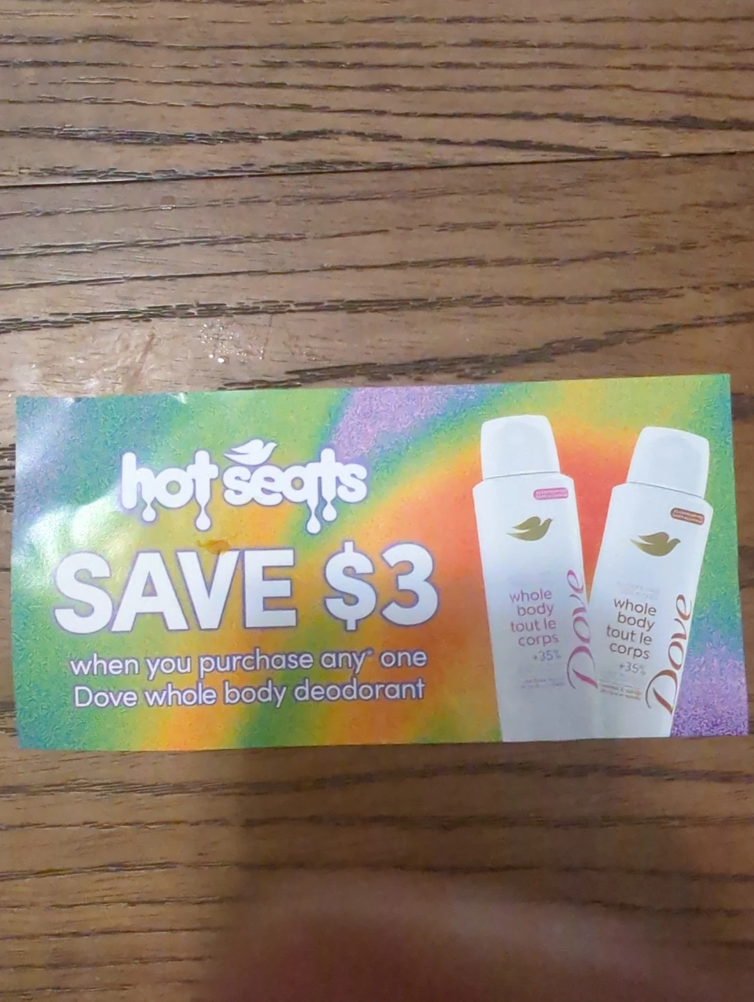 $3 off Dove Whole Body Deodorant Coupon #free
