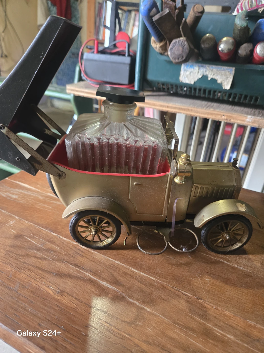 Vintage Car Decanter with Glass Bottle - photo 2
