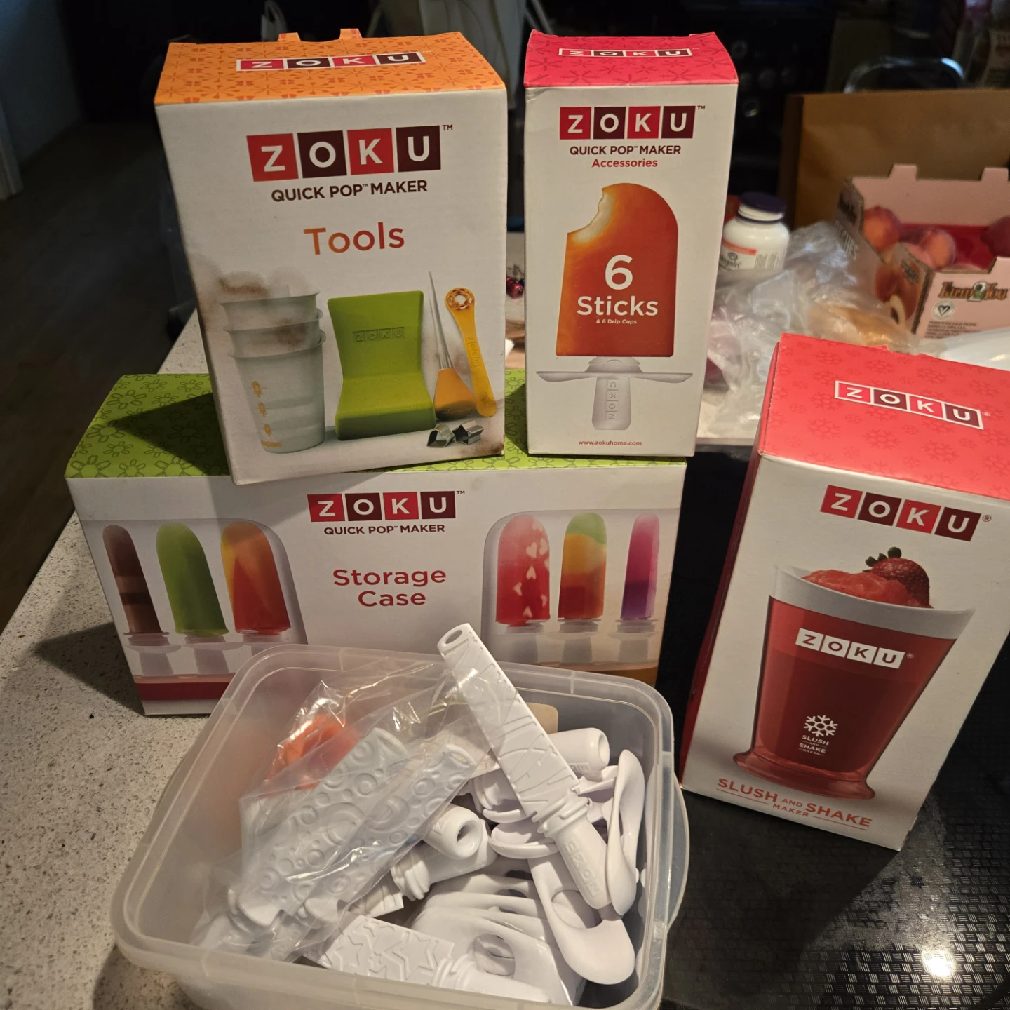 Zoku Quick Pop Maker accessories & Slush and Shake Maker