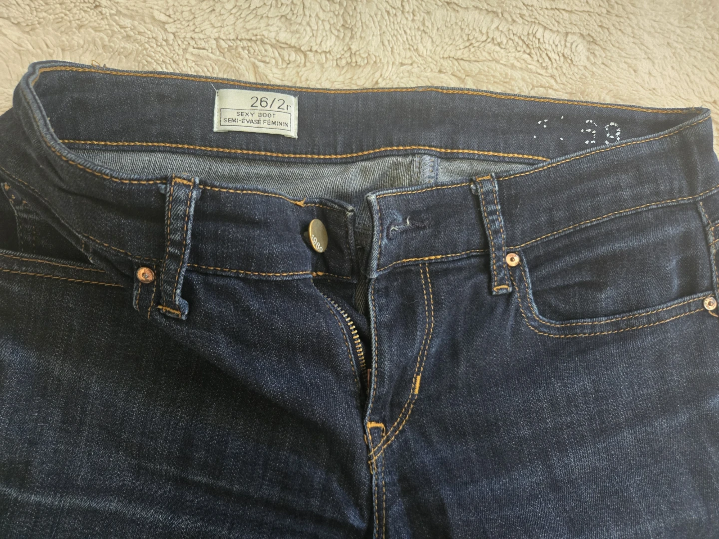 Gap Sexy Boot Jeans Size 26/2r - photo 4