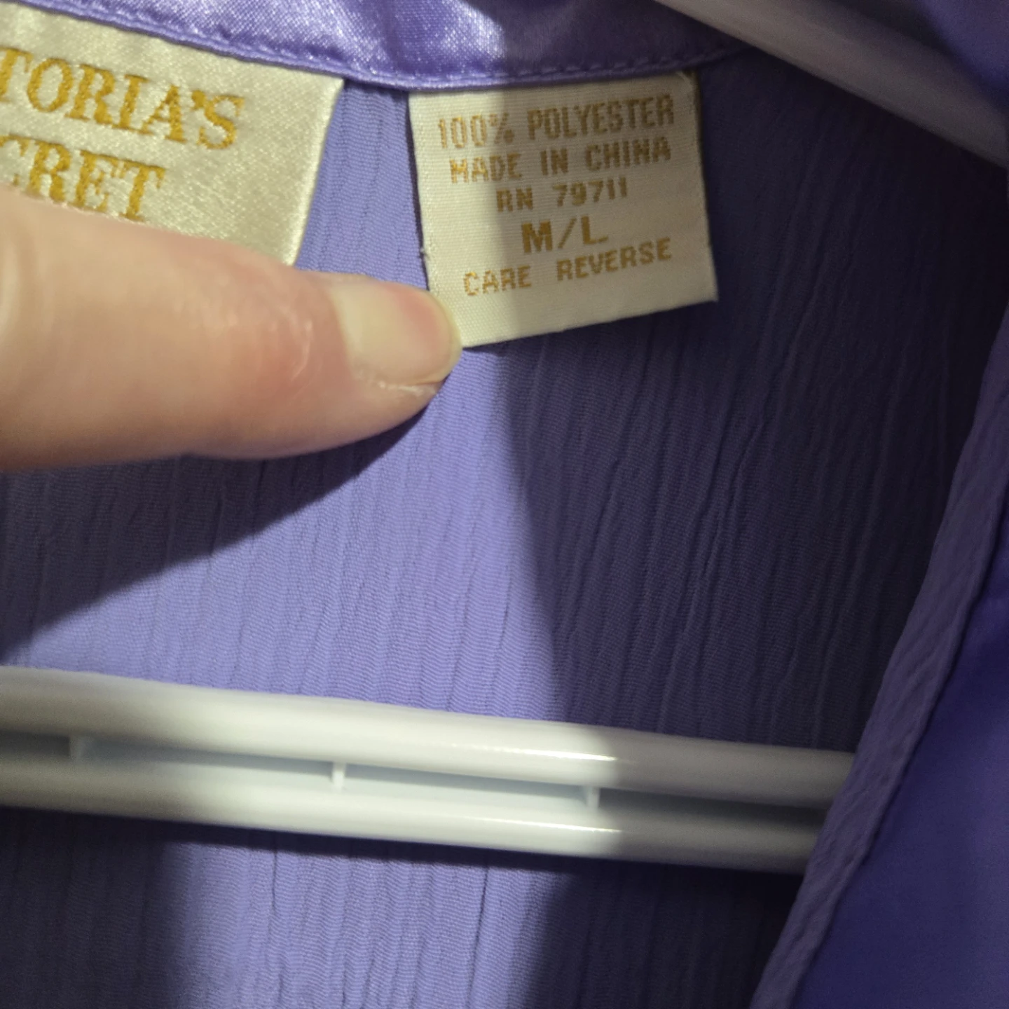 Victoria's Secret Purple Short Sleeve Nightshirt M/L - photo 3