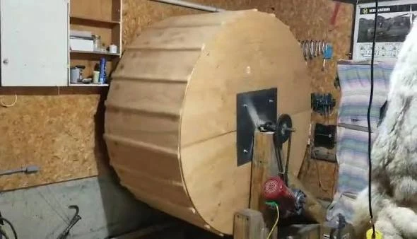 Large Wooden Tumbler fLesh machine - photo 2