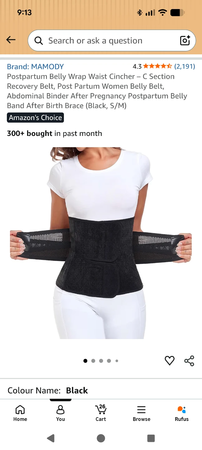 Postpartum Belly Wrap Waist Cincher - C Section Recovery Belt