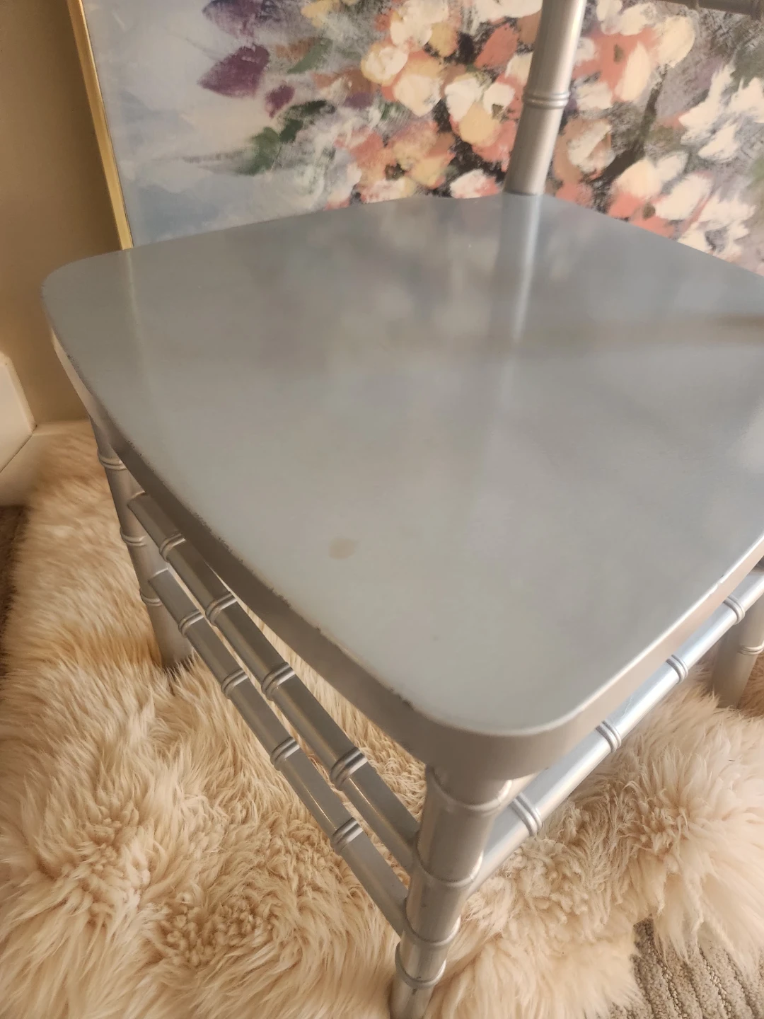 Matte Silver resin Chiavari style Chair - photo 2