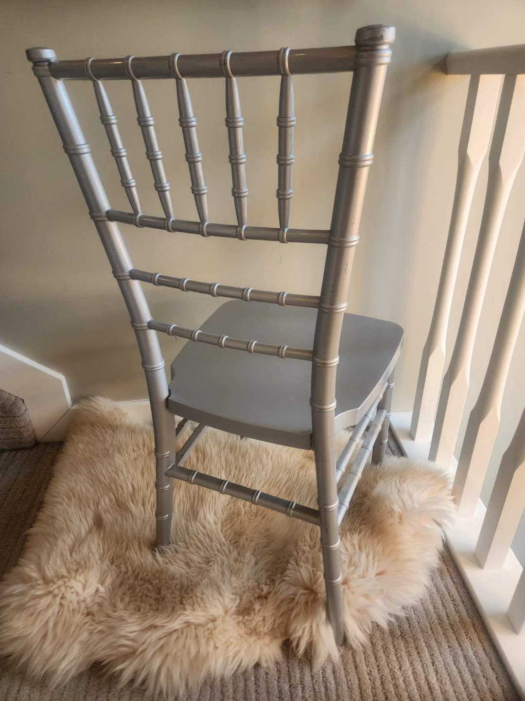 Matte Silver resin Chiavari style Chair - photo 4