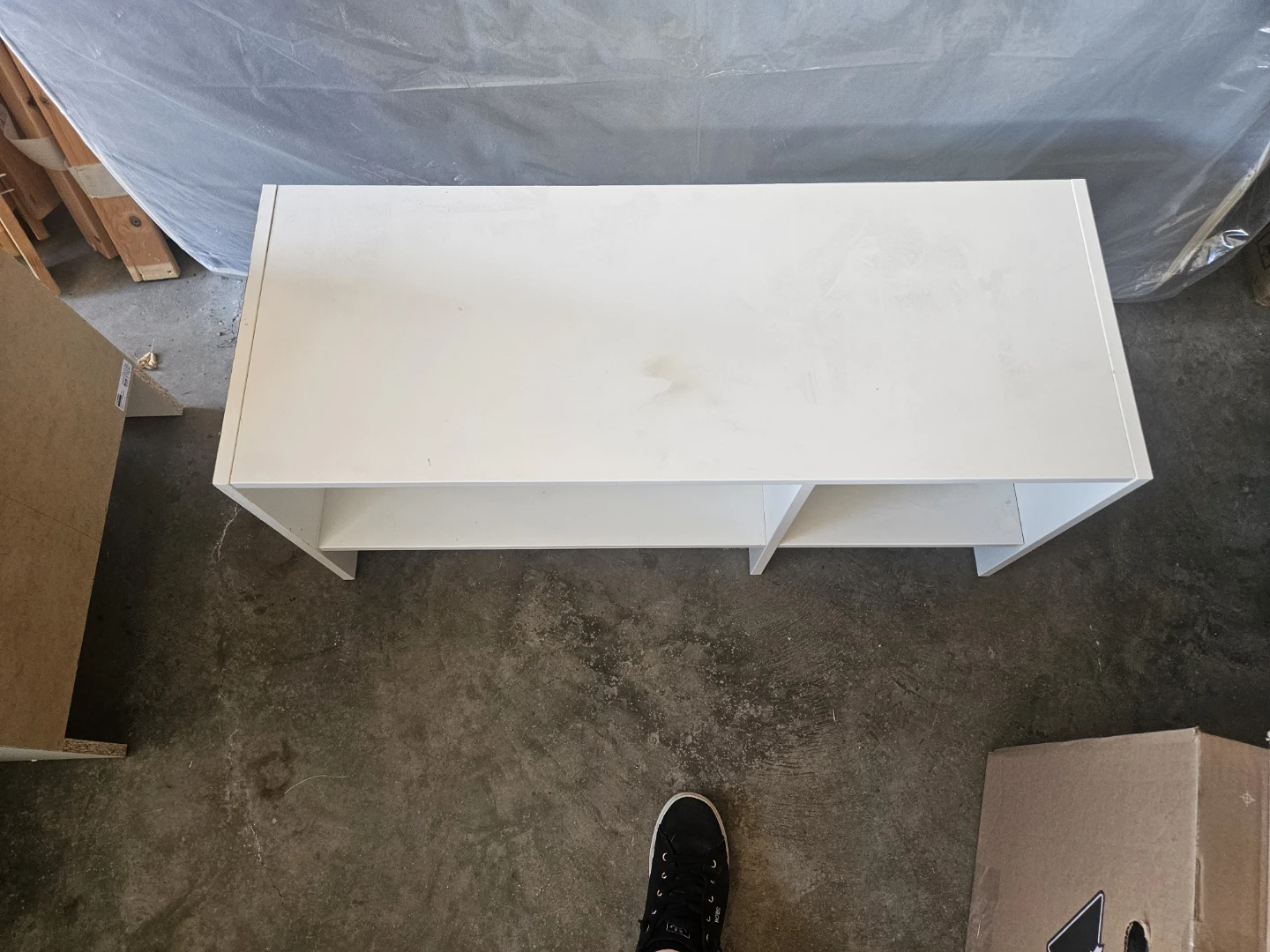 White TV stand or storage unit - photo 2