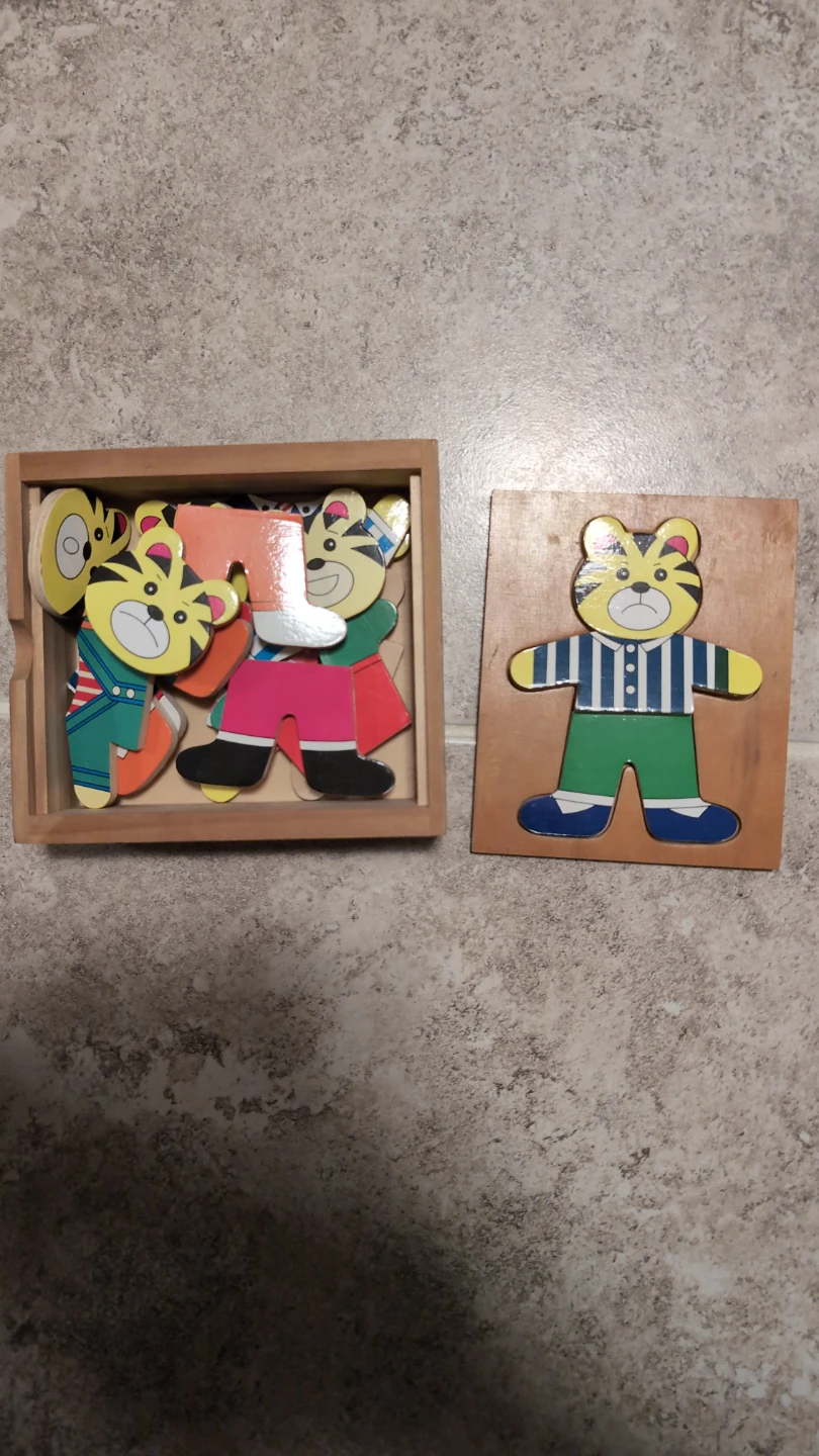 Wooden Tiger Dress-Up Puzzle - photo 2