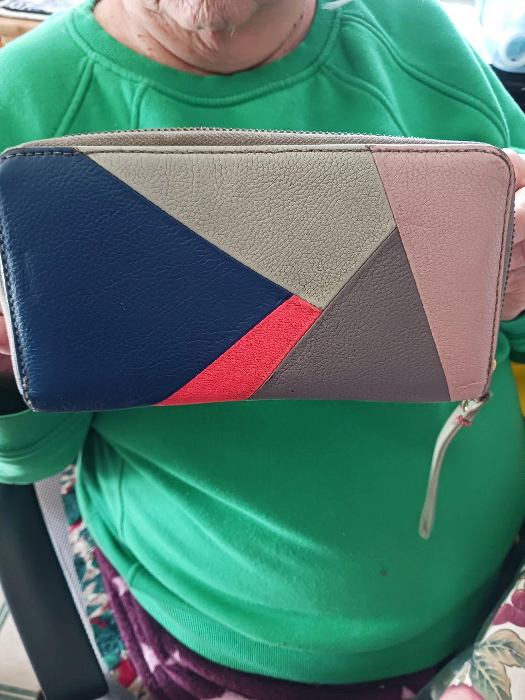 Fossil Patchwork Zip-Around Wallet