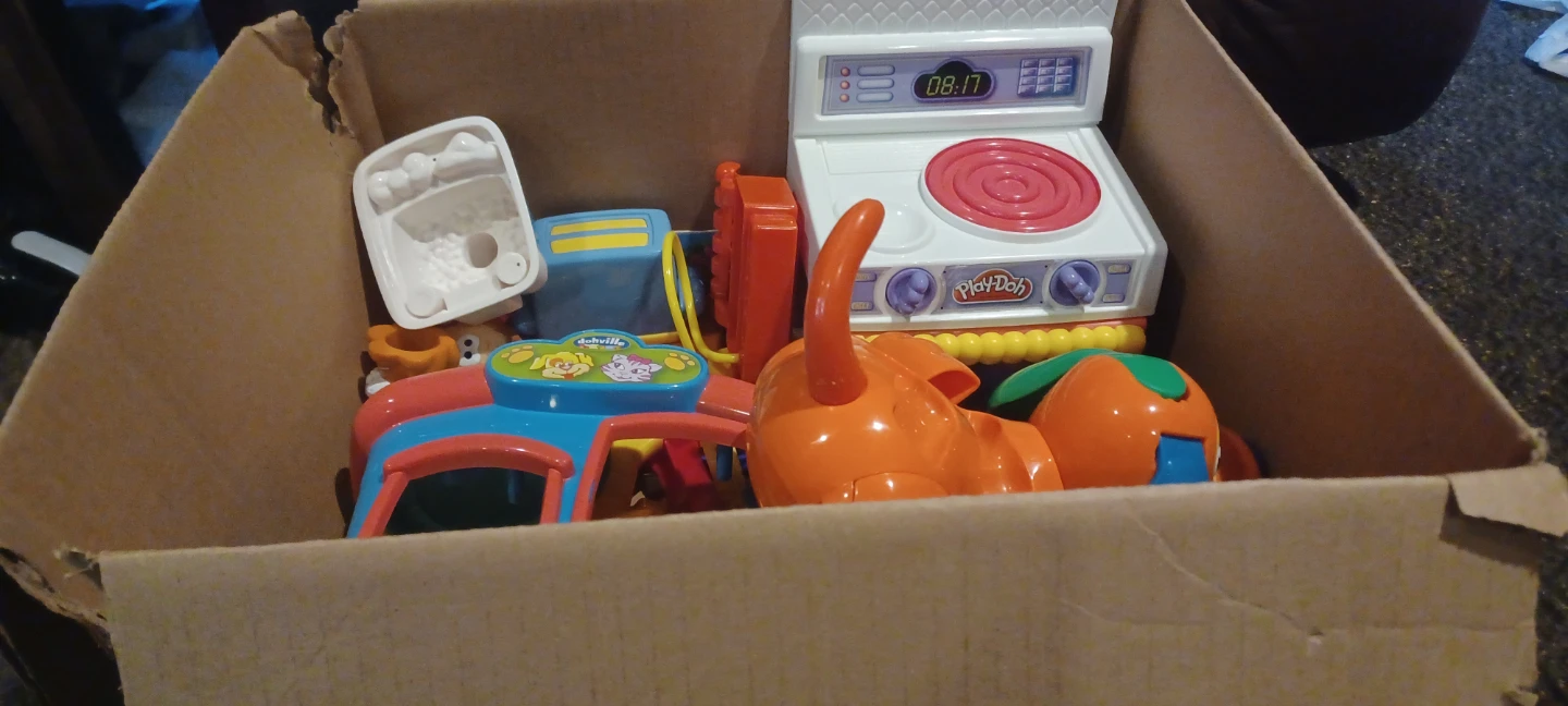 Box of playdoh sets