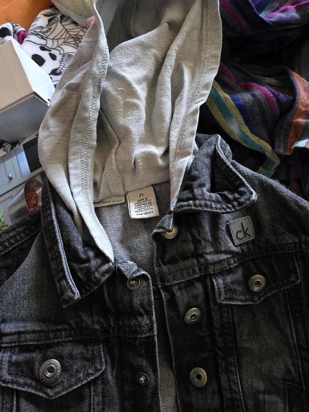Calvin Klein Jeans Denim Hooded Jacket - photo 2