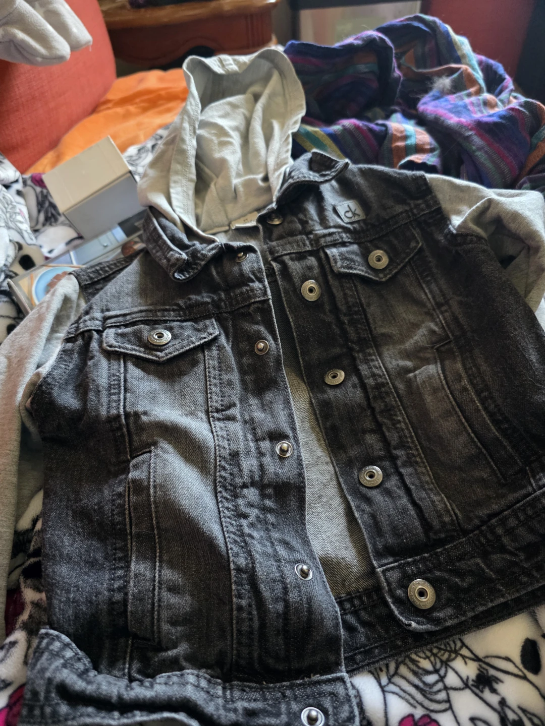 Calvin Klein Jeans Denim Hooded Jacket - photo 3