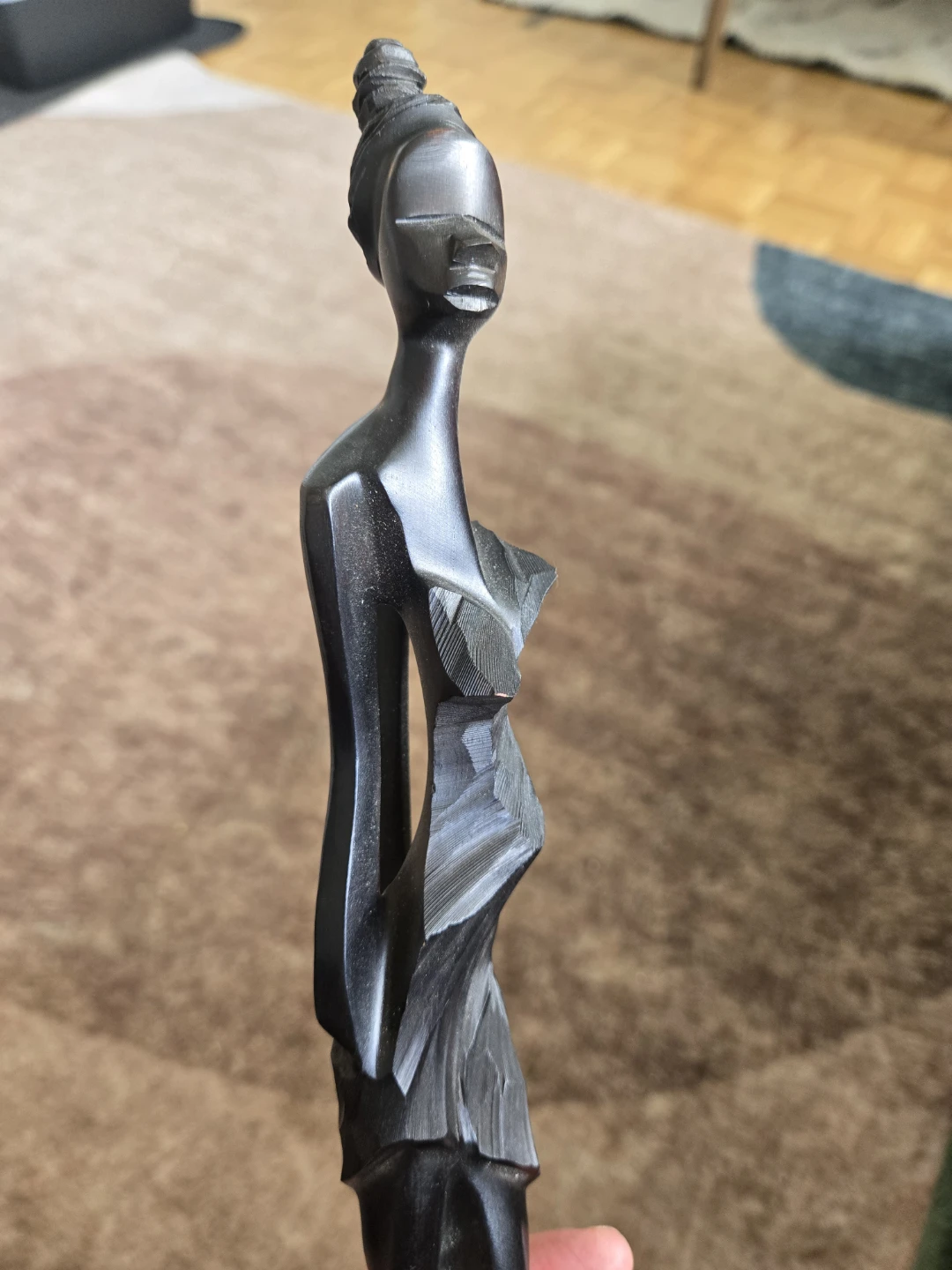 Wooden Figurine of a Woman - photo 5