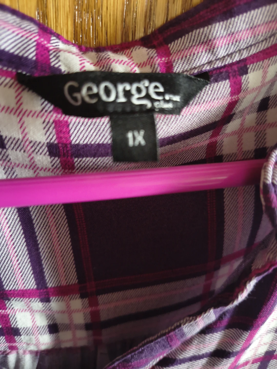 George Plaid Long Sleeve Shirt - 1X - photo 3