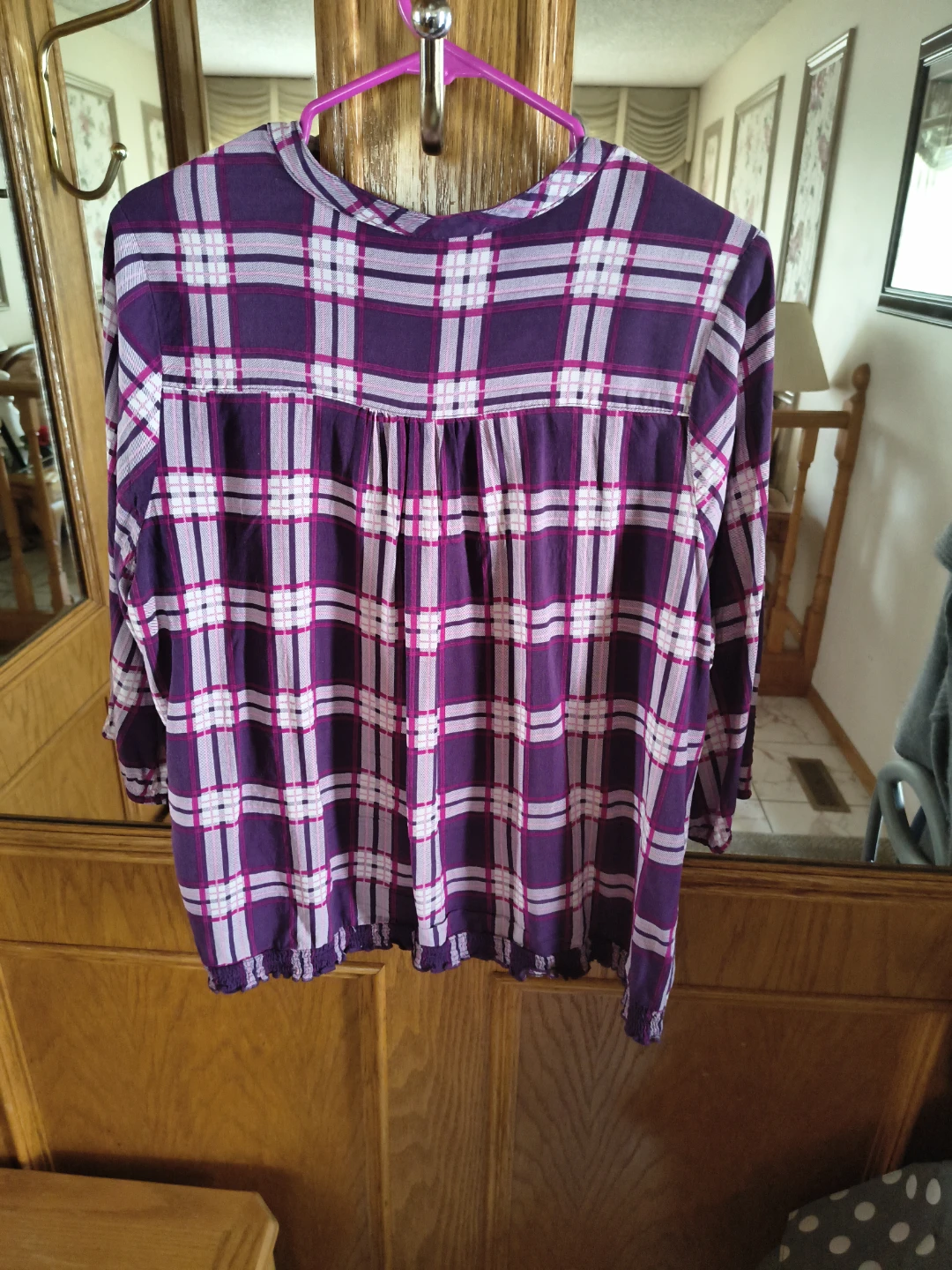 George Plaid Long Sleeve Shirt - 1X - photo 4