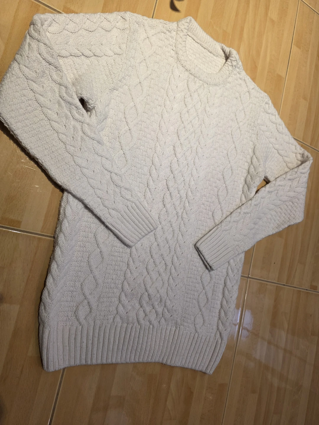 Cream Cable Knit Sweater