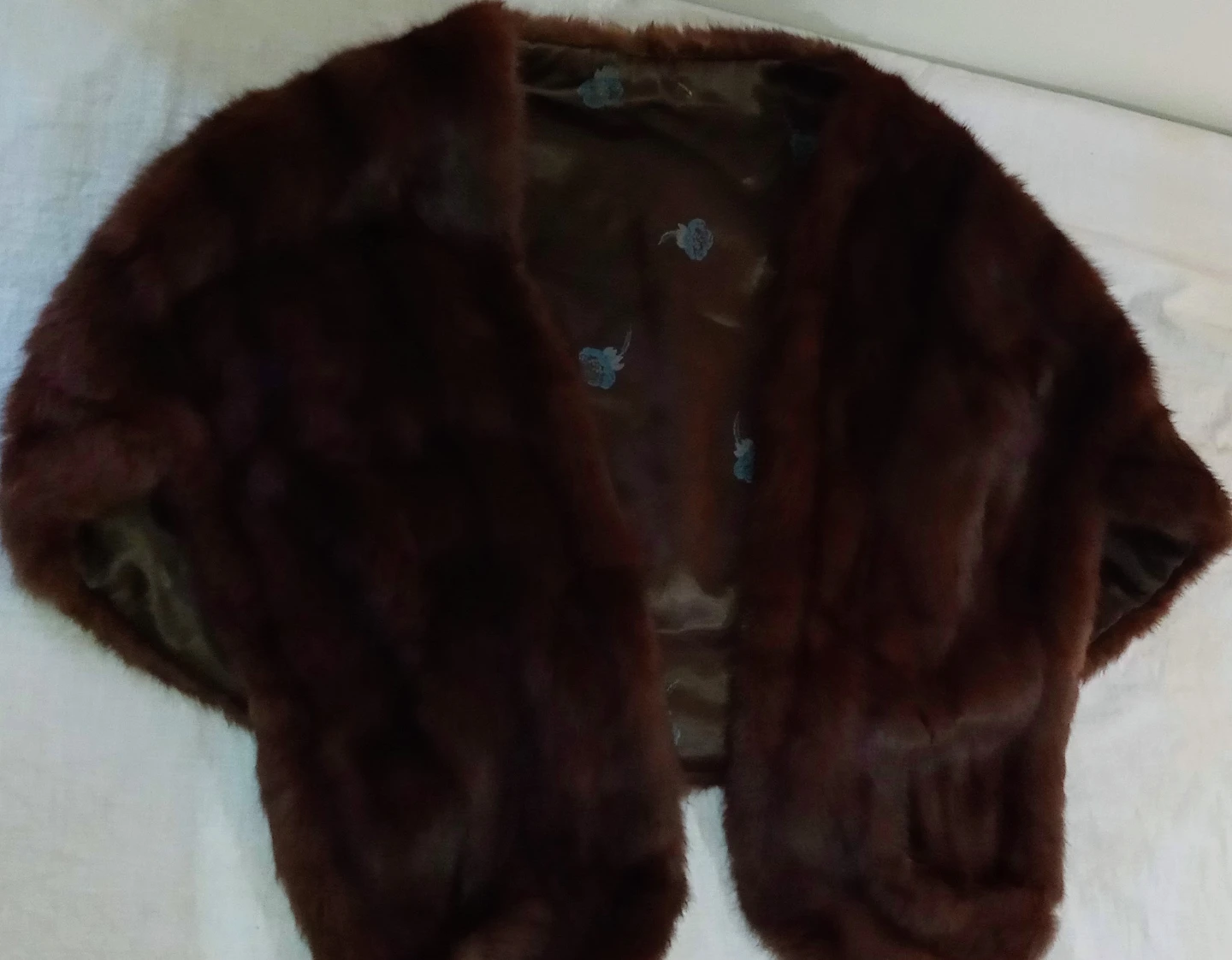 Elizabeth Taylor Brown Mink Fur Stole Capelet