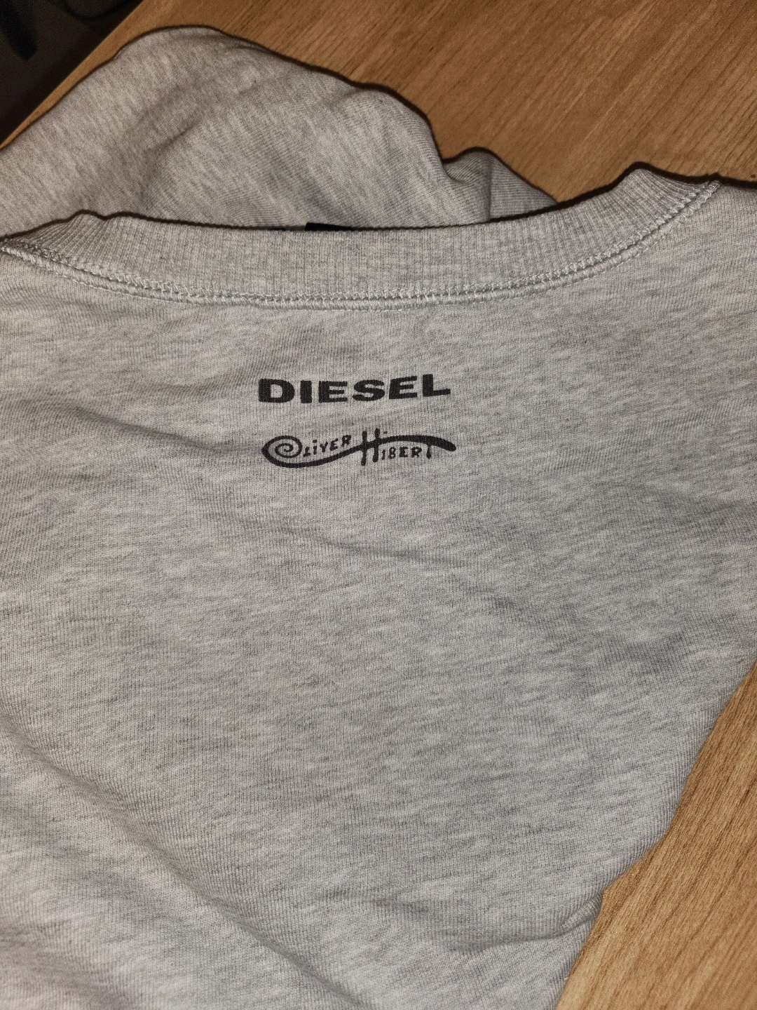 Diesel Crewneck Sweatshirt Skull Floral Graphic Grey Size L - photo 3