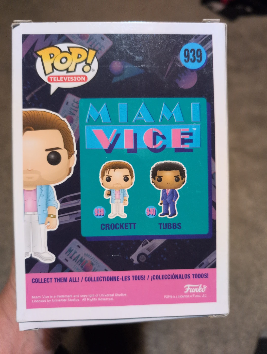 Funko Pop! Miami Vice Crockett #939 Vinyl Figure - photo 2