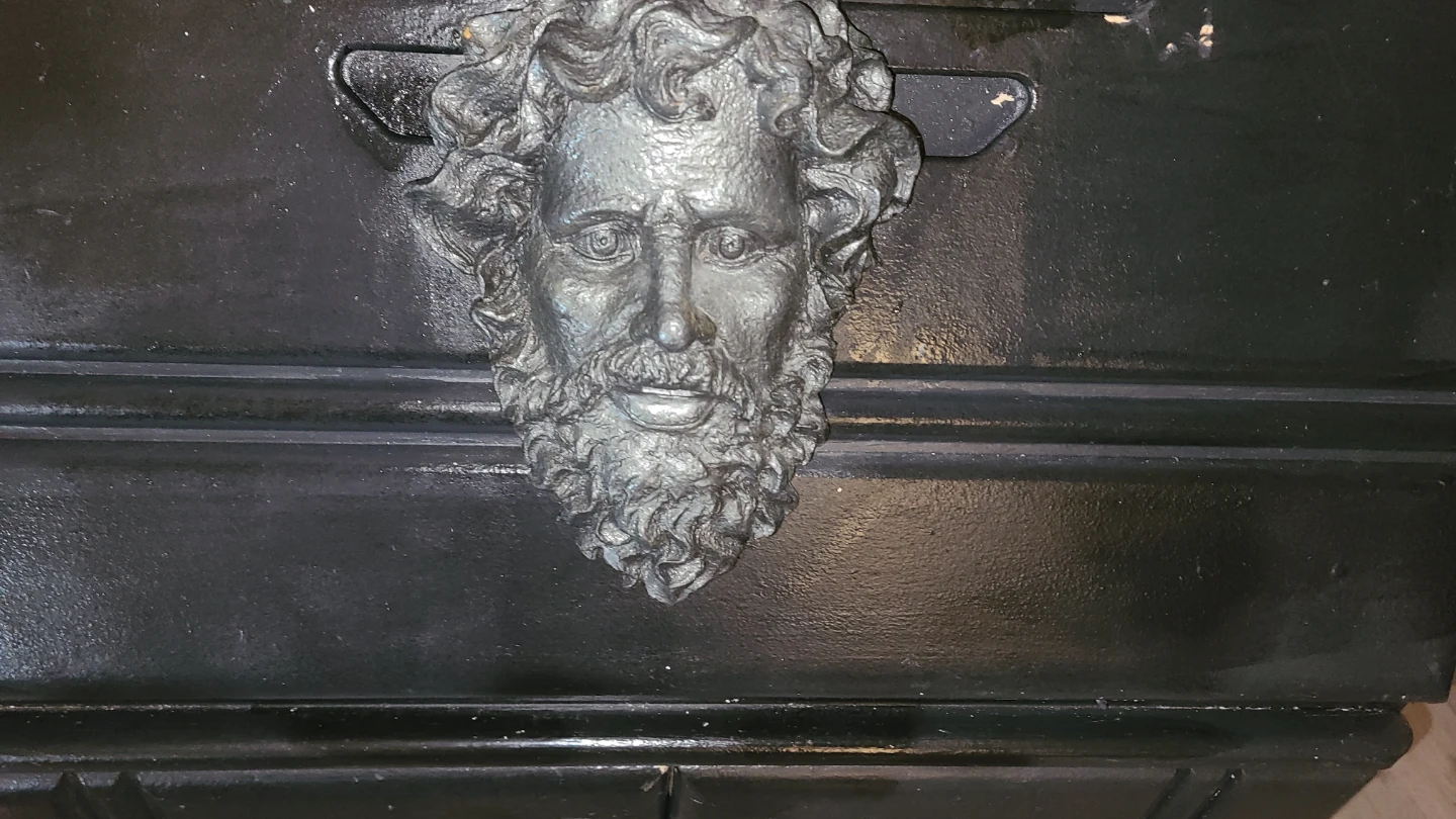 Black Cabinet with Ornate Face Detail - photo 2