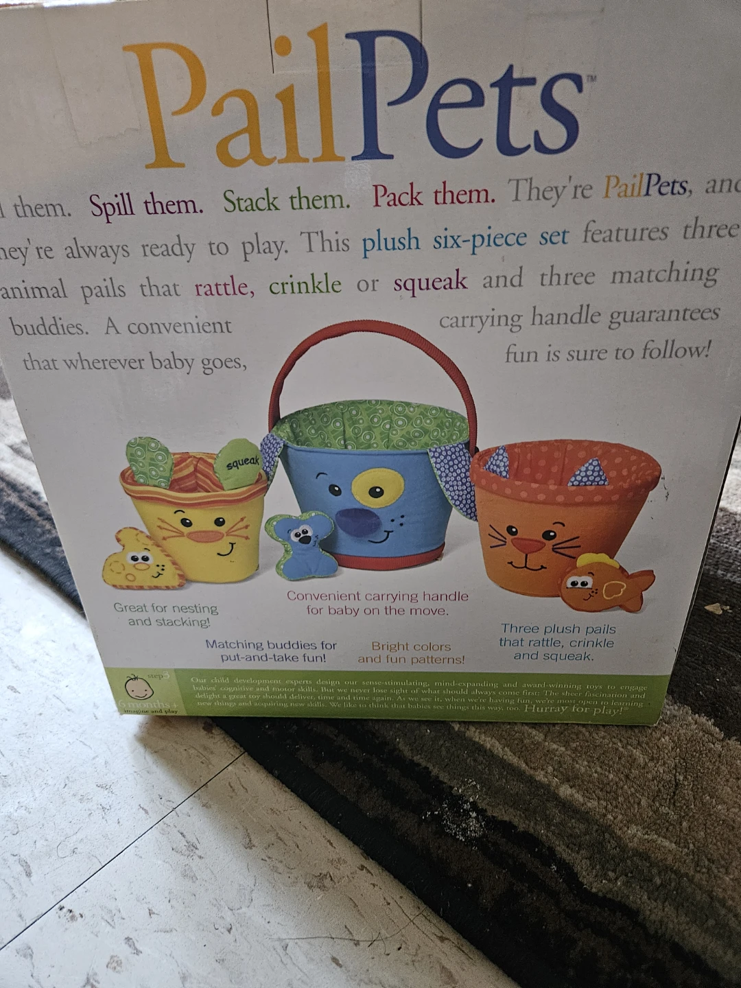 Infantino PailPets Plush Six-Piece Set - photo 3