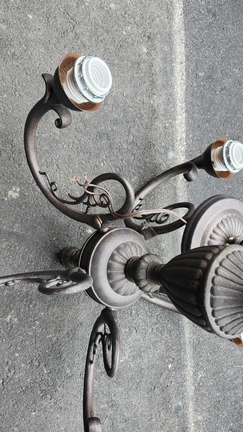 Dark Bronze 5-Light Chandelier
