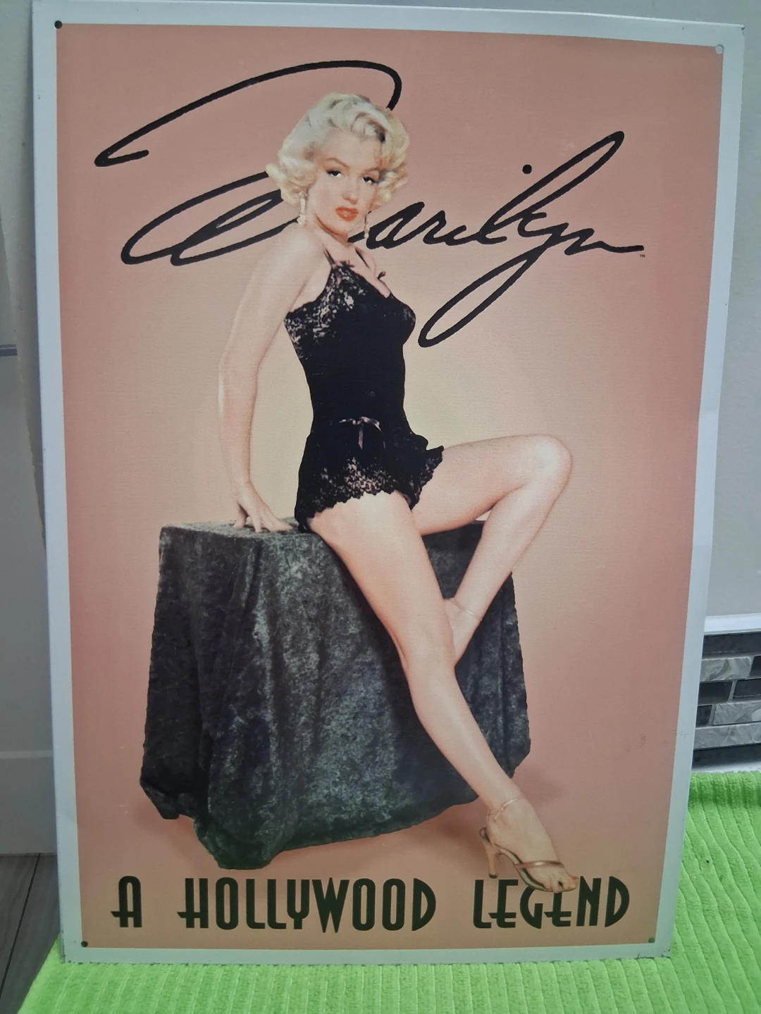 Marilyn Monroe "A Hollywood Legend" Metal Sign