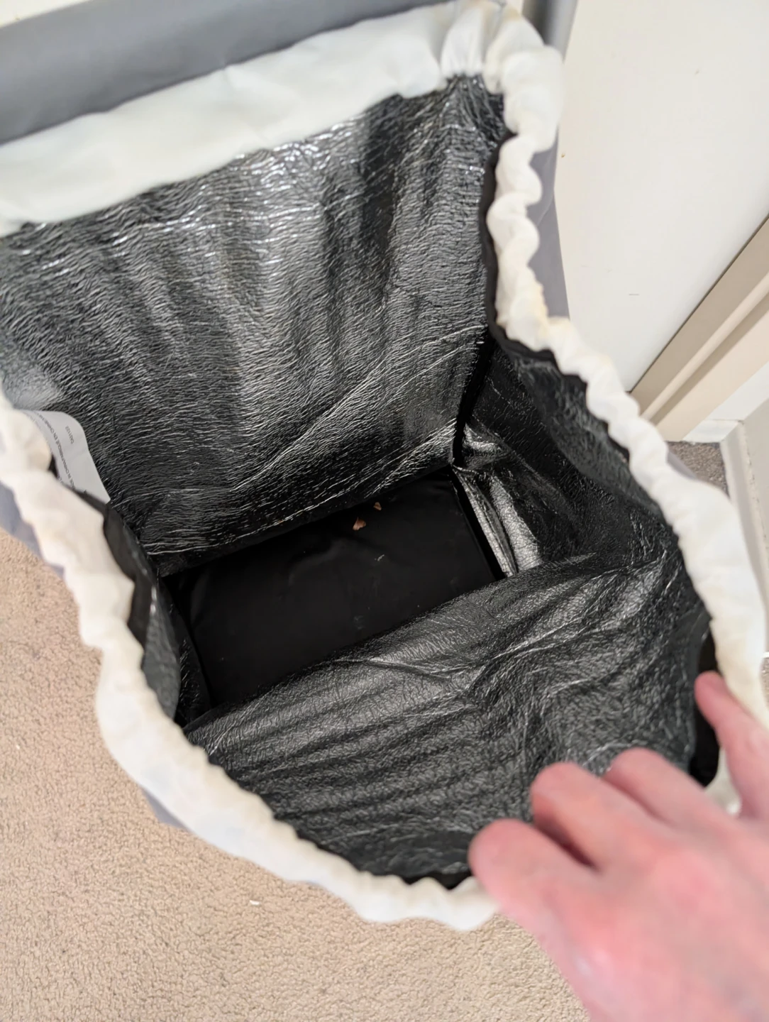 FREE for PICKUP - Grey Shopping Trolley with Insulated Interior - photo 2