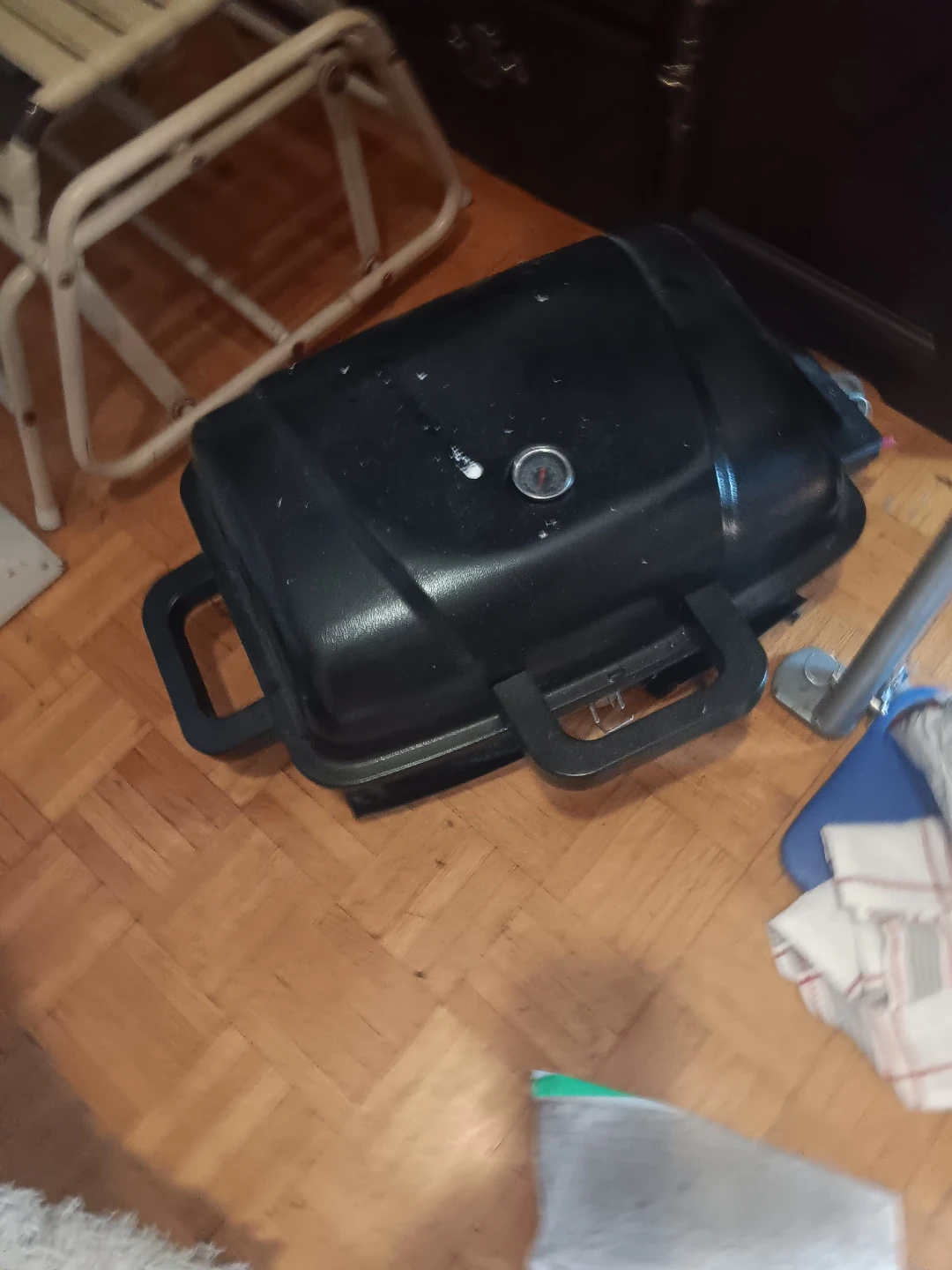 Black Portable Propane Grill