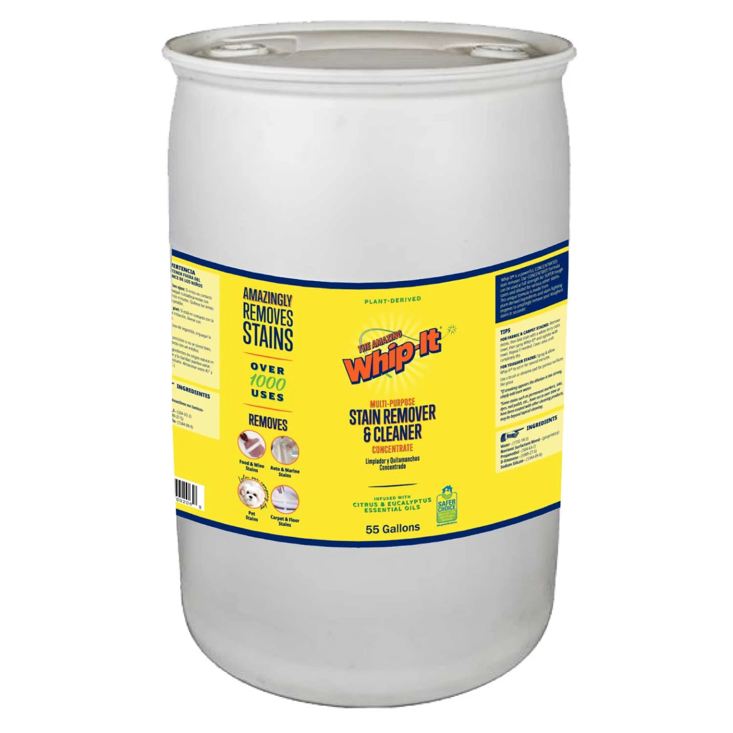 *NEED GONE ASAP* 4x 55 Gallon Barrels Whip-It Cleaner