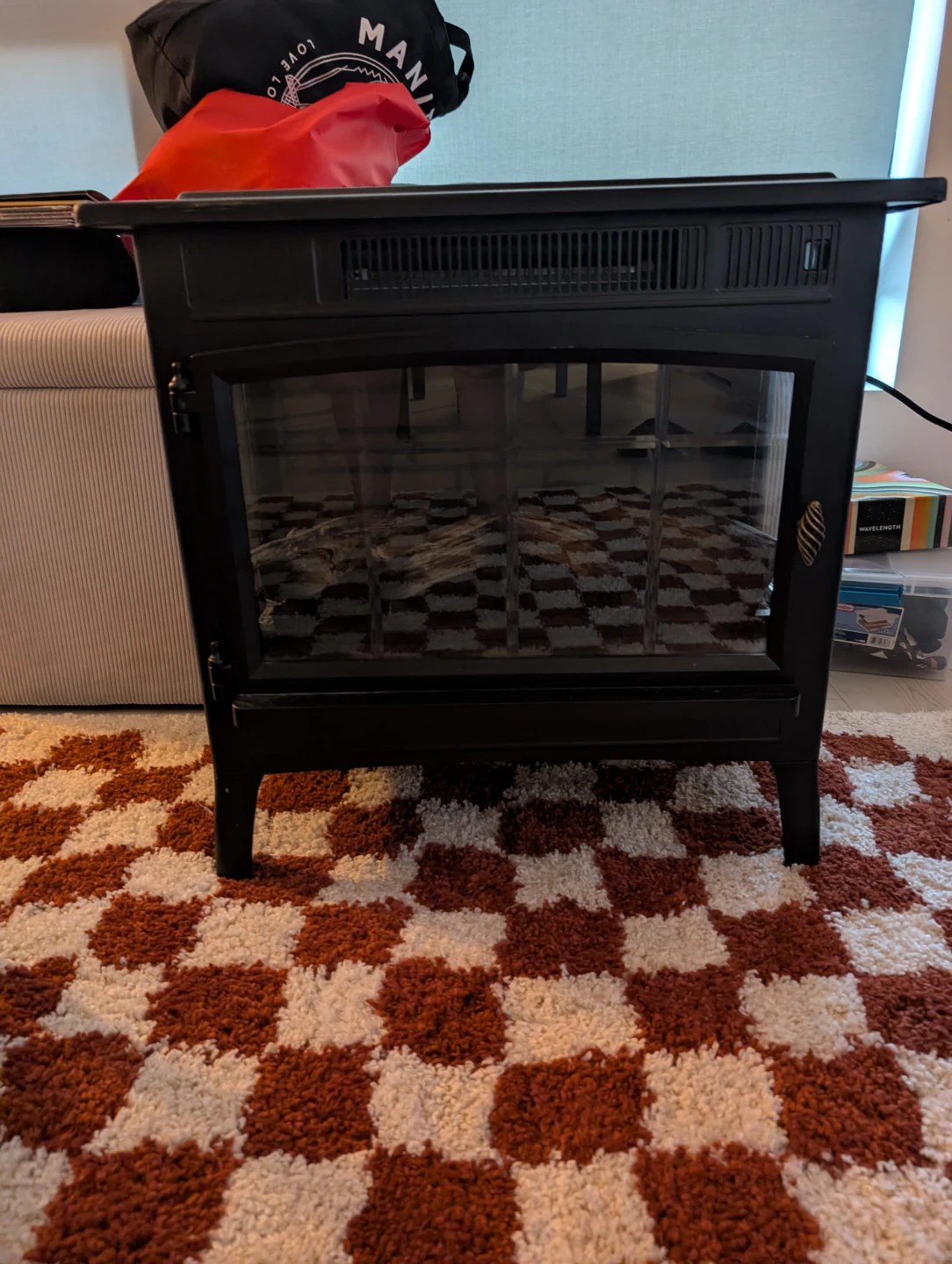 Electric Fireplace Stove with Remote Control - photo 2