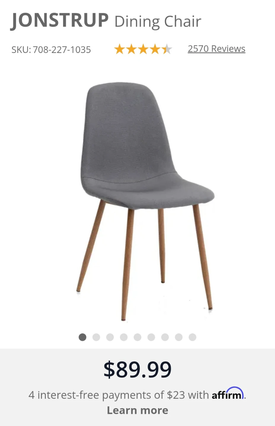 Set of 4 fabric dining chairs + 4 cushions - photo 4