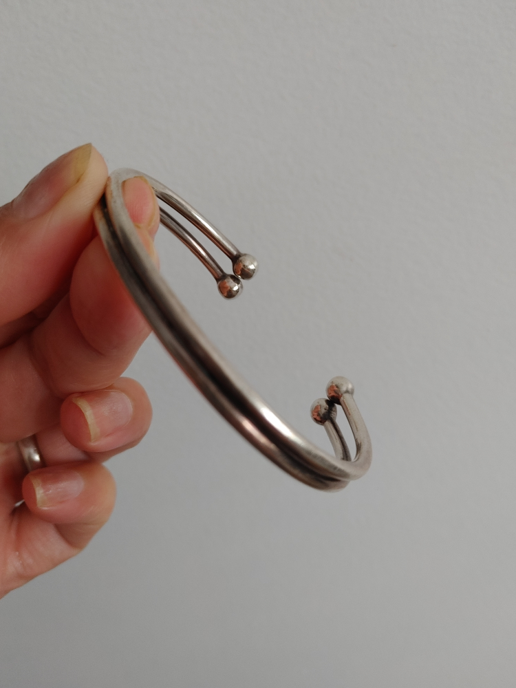 925 real Silver  Cuff Bracelet - photo 3