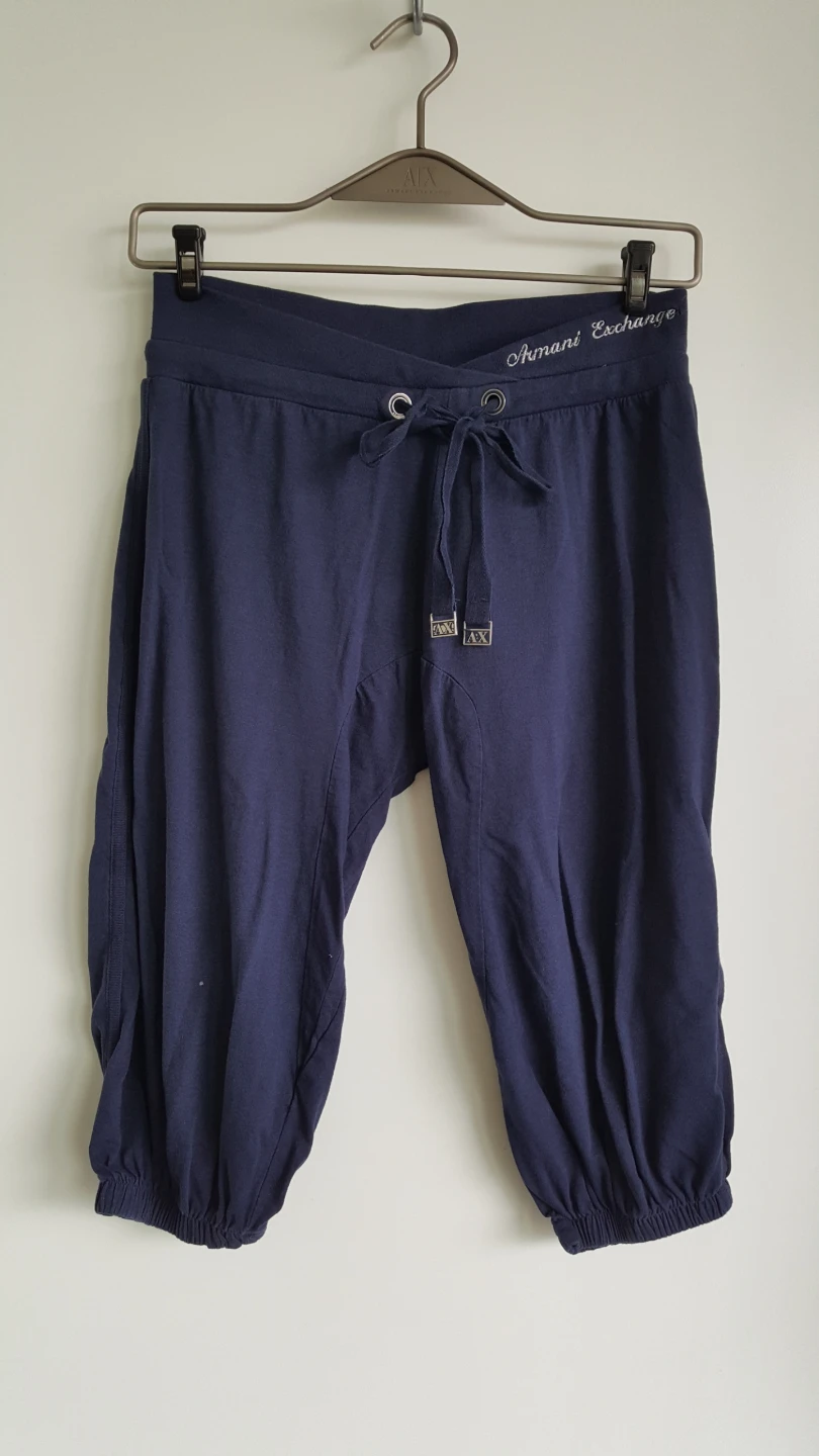 Armani Exchange Cropped Pants Navy Blue