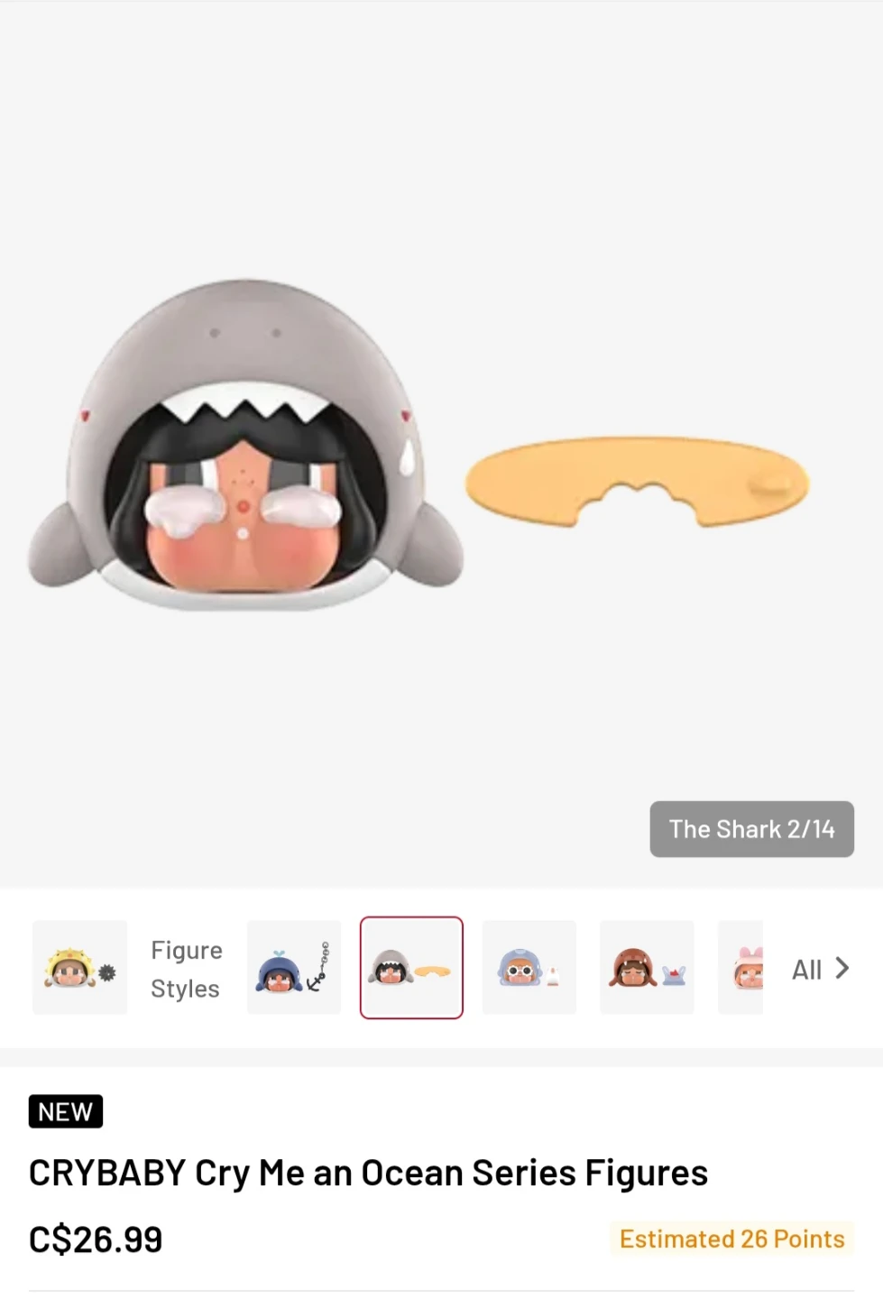 POP MART CRYBABY Cry Me an Ocean - The Shark - photo 2