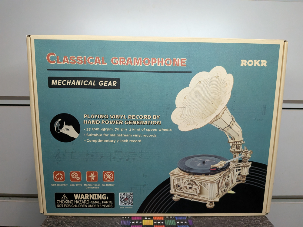 ROKR Classical Gramophone Mechanical Gear Model Kit LKB01