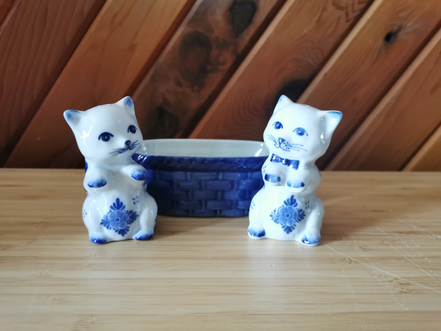 Heinen Delfts Blauw Cat Salt & Pepper Shaker Set - photo 2