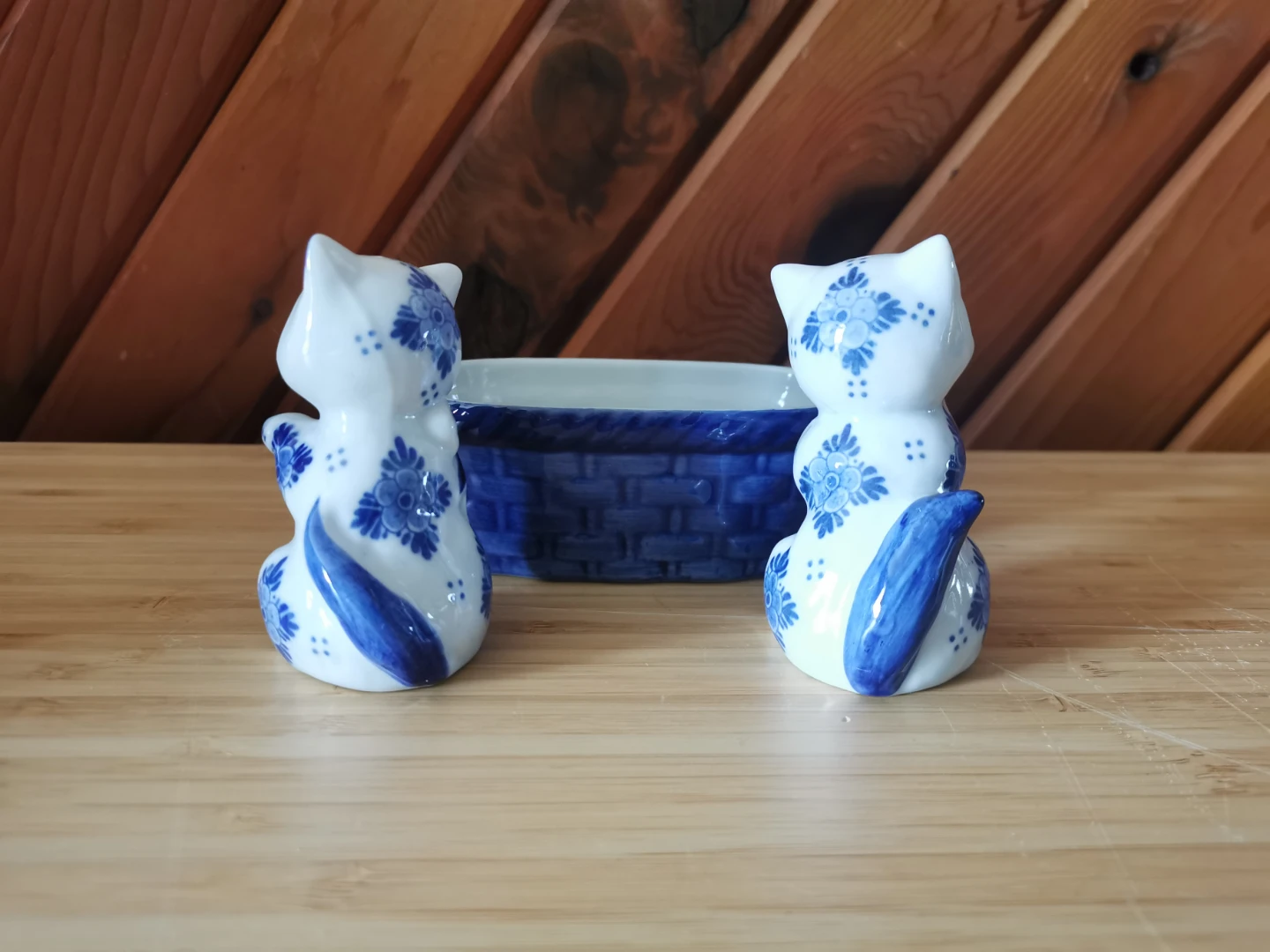 Heinen Delfts Blauw Cat Salt & Pepper Shaker Set - photo 3