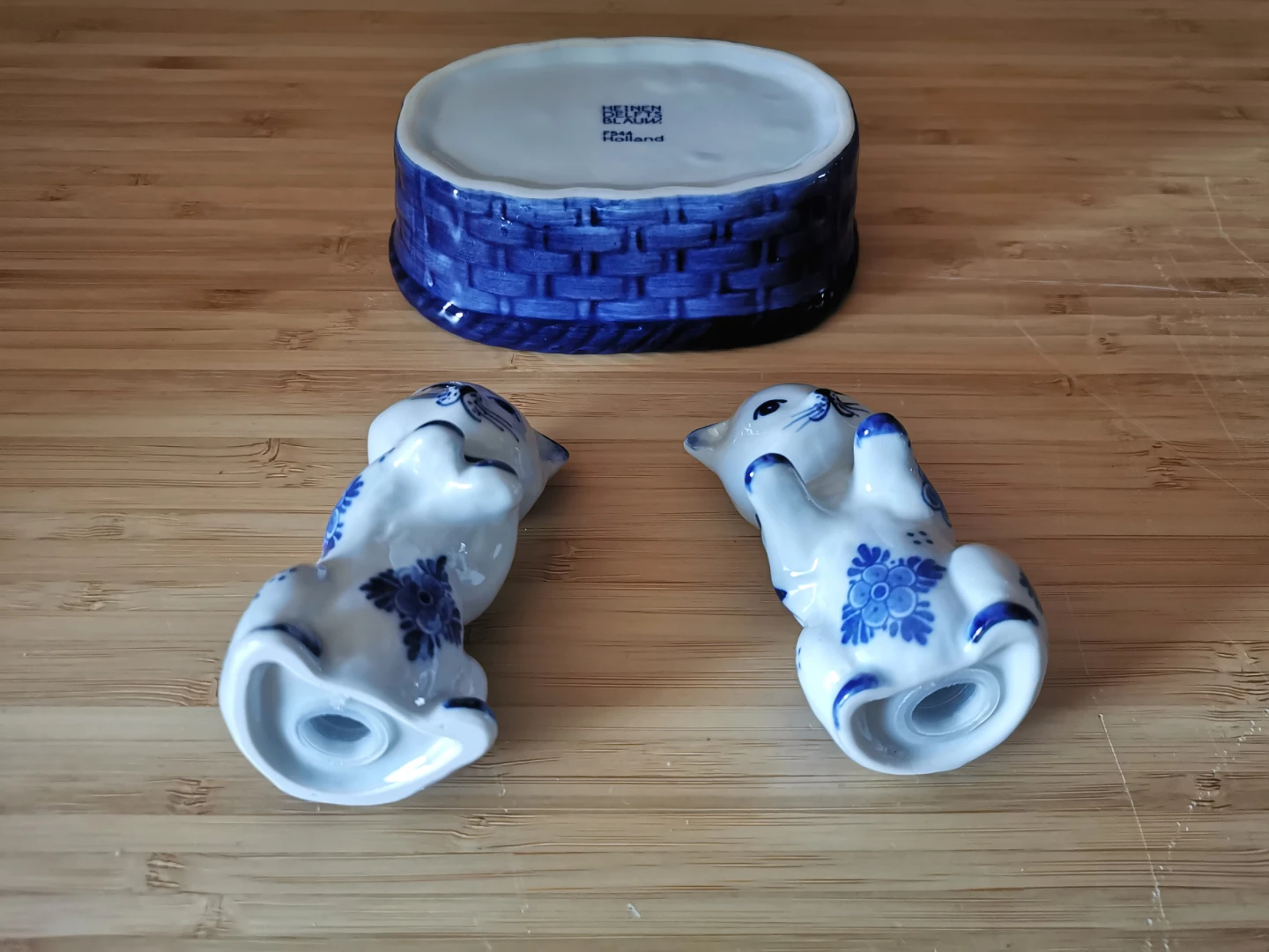 Heinen Delfts Blauw Cat Salt & Pepper Shaker Set - photo 5