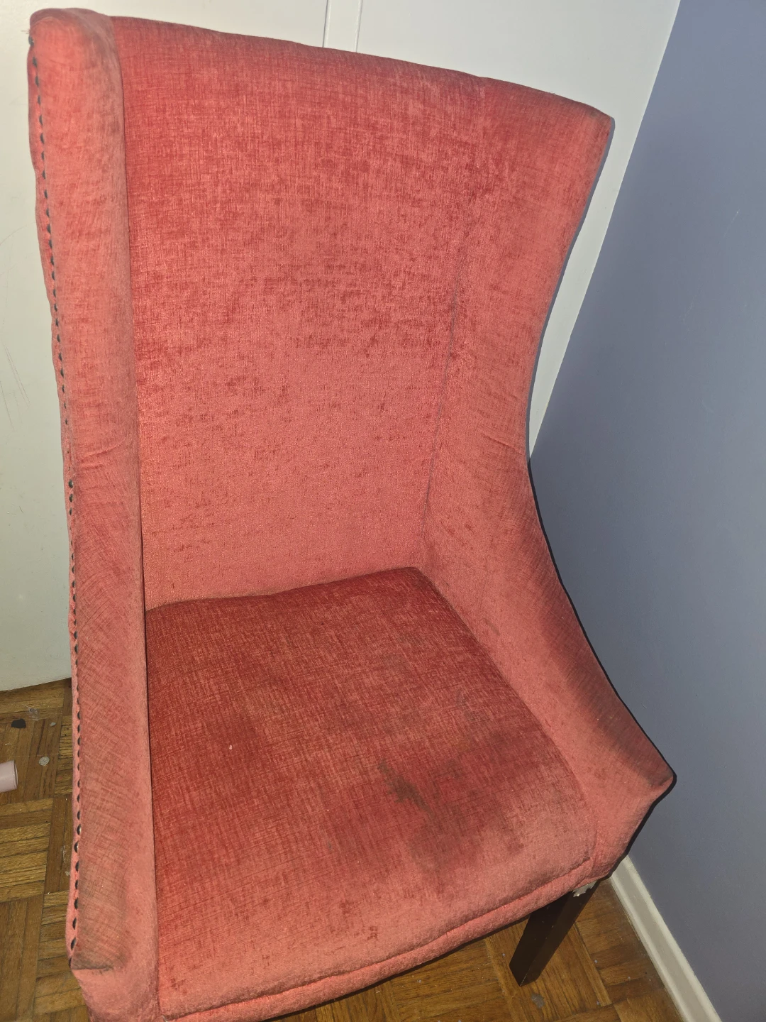 Accent Chair - Red Patterned Back