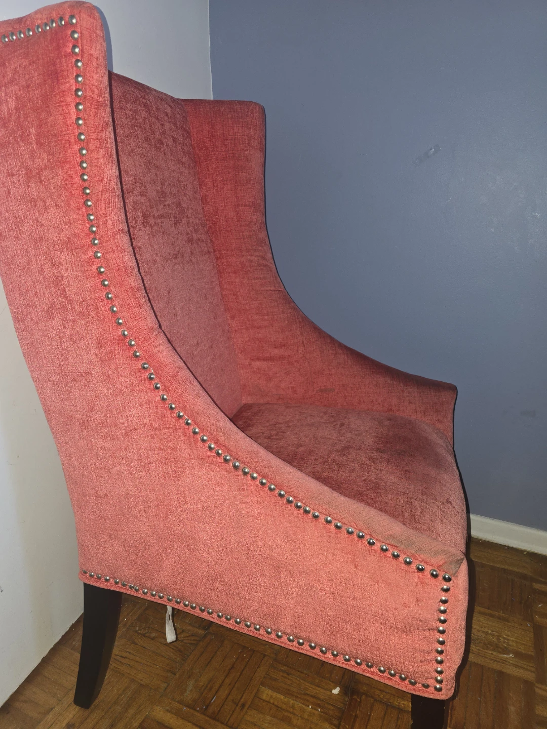 Accent Chair - Red Patterned Back - photo 2