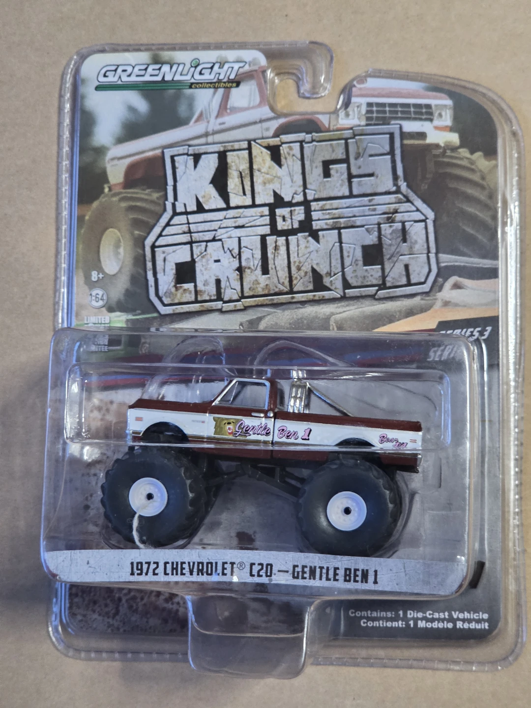Greenlight 1:64 Kings of Crunch 1972 Chevy C20 Gentle Ben 1 NIB