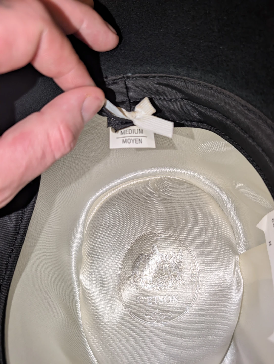 Stetson Black Fedora Hat Medium - photo 3