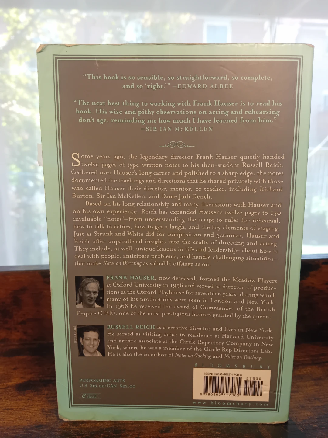Notes on Directing: 130 Lessons in Leadership Book - photo 2
