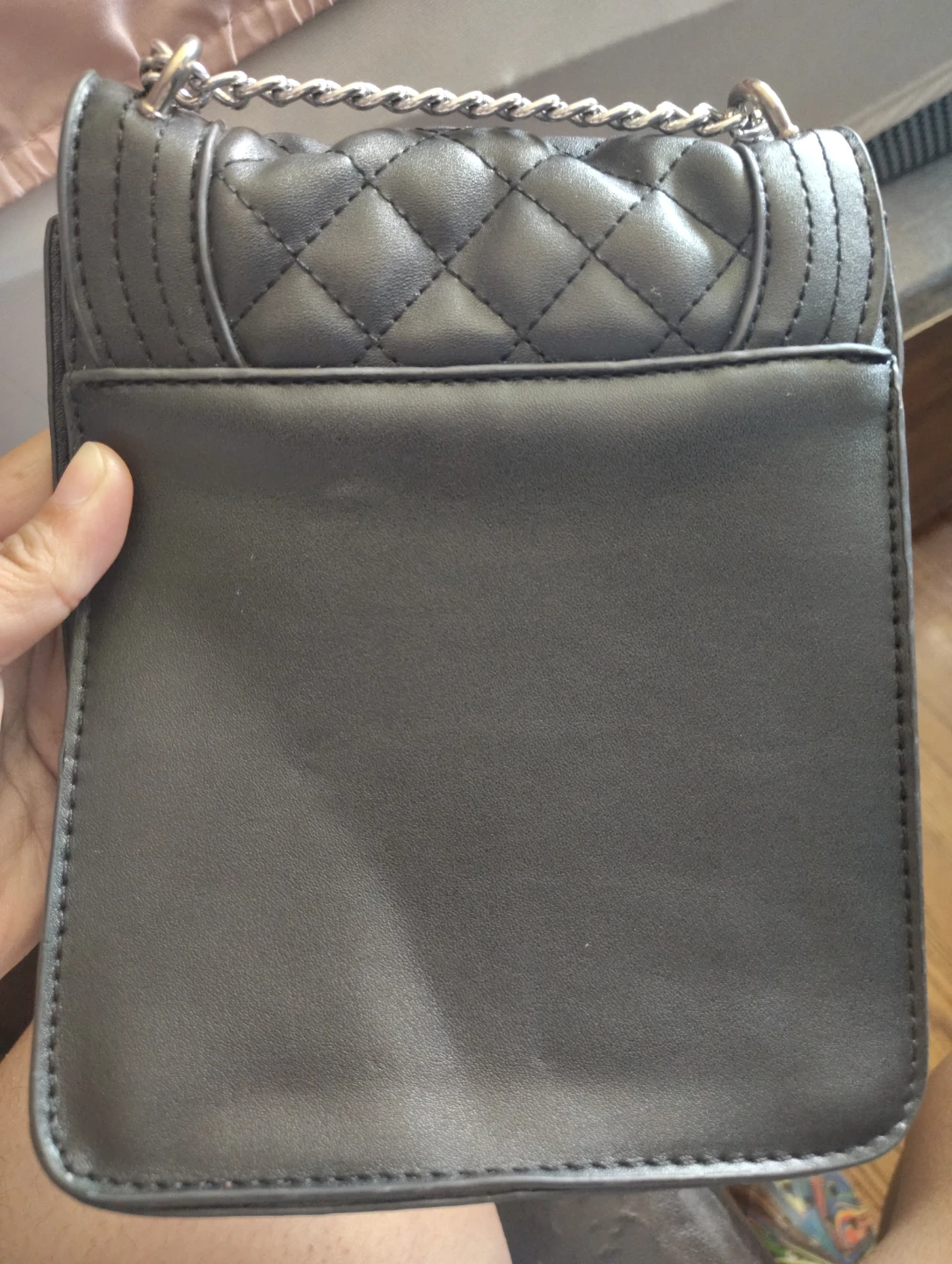 Black Quilted Shoulder Bag - photo 2