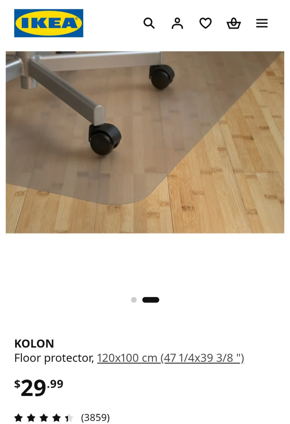 Free - gently used IKEA Kolon Floor Protection - photo 2