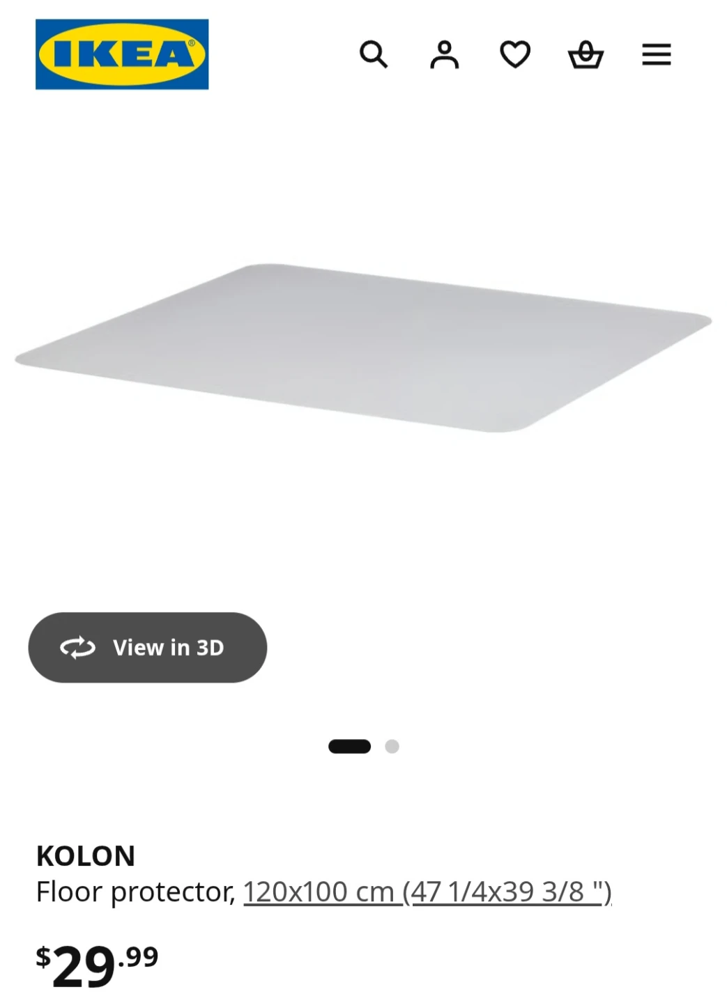 Free - gently used IKEA Kolon Floor Protection - photo 3