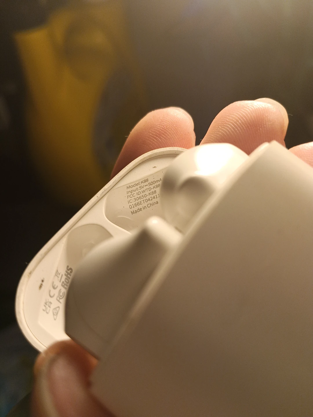 White Wireless Earbuds with Charging Case - photo 2
