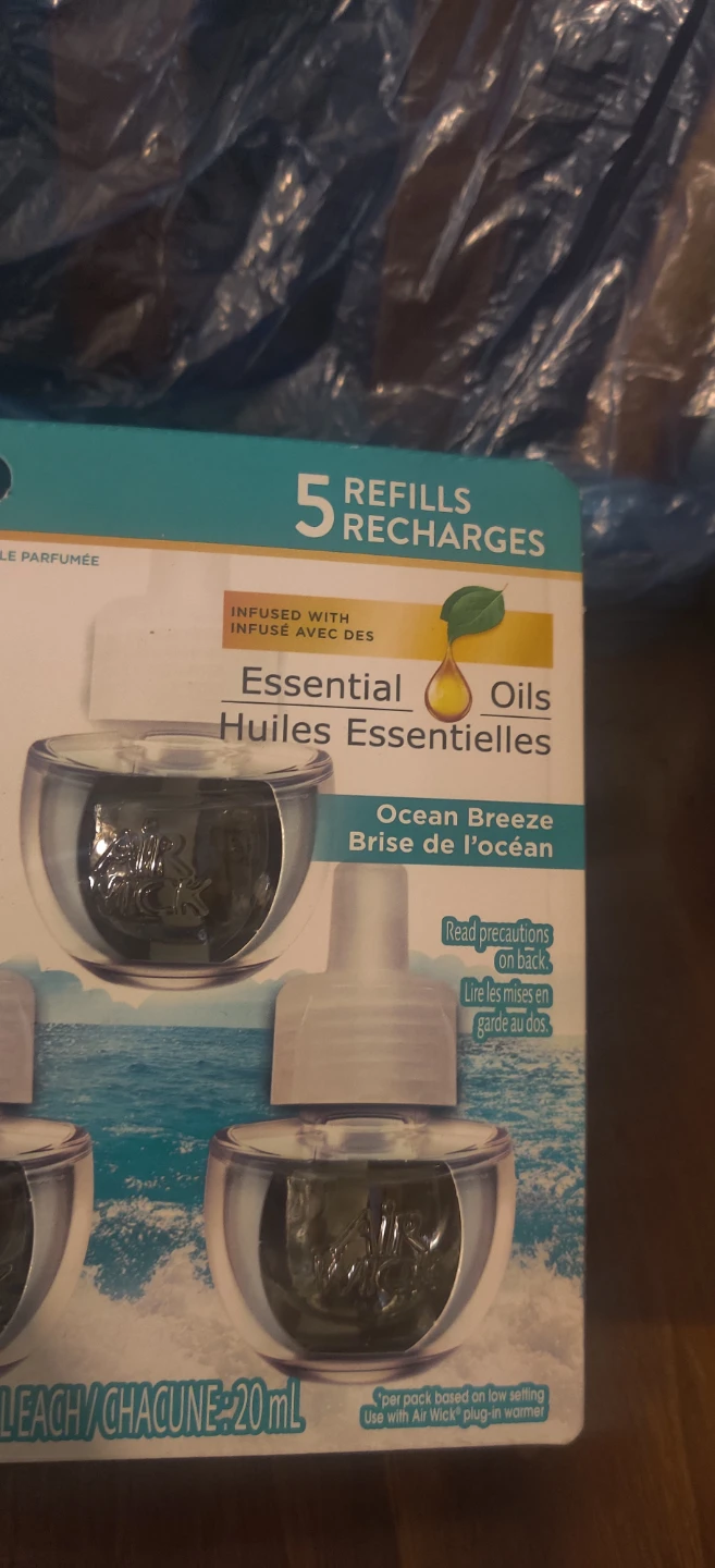 Air Wick Essential Oils Ocean Breeze Refills - 5 Pack - photo 2