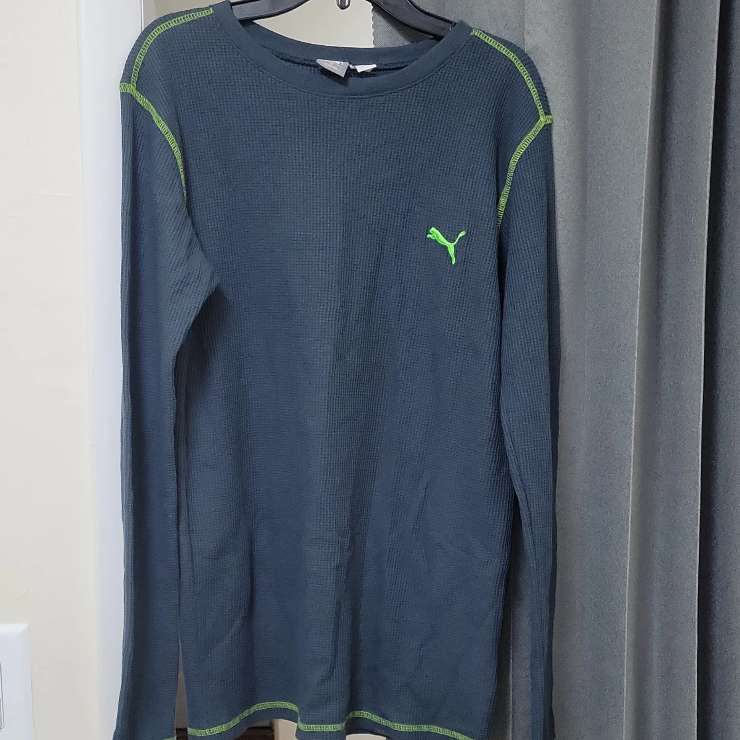 Puma Long Sleeve Waffle Knit Shirt XL - photo 2