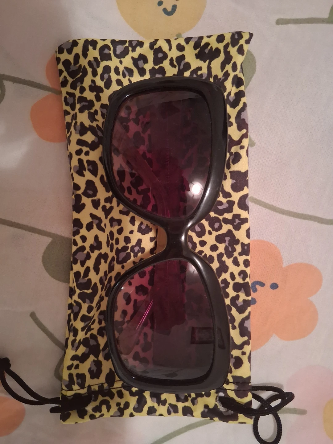 Betsey Johnson Sunglasses with Leopard Print Case
